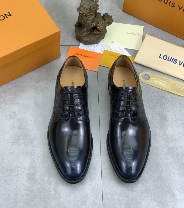 LV men's Varenne Richelieu Men's Derby Shoes Daily Stuff