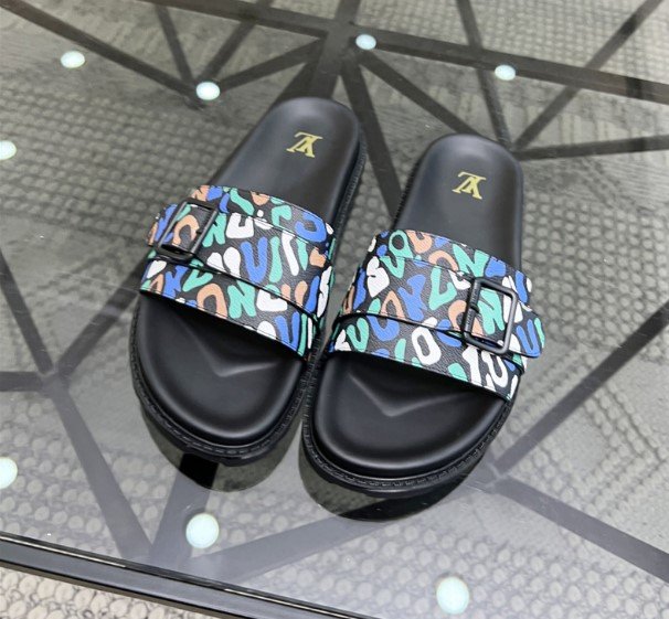 LV Men's Interlocking   slide sandal Daily Stuff