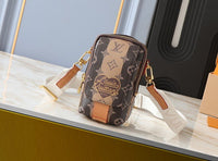 Women Double Phone Pouch Shoulder Bag Daily Stuff
