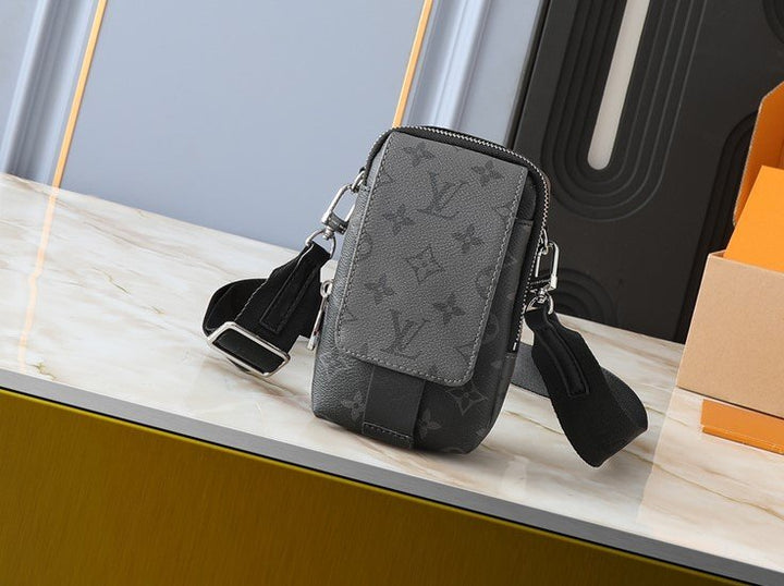 Women Double Phone Pouch Shoulder Bag Daily Stuff