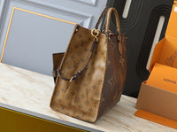 Monogram Giant On the Go MM Tote Brown Bag Daily Stuff