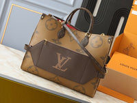 Monogram Giant On the Go MM Tote Brown Bag Daily Stuff