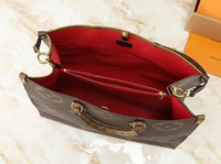Monogram Giant On the Go MM Tote Brown Bag Daily Stuff