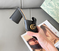 Marmont Metallic Leather GG Marmont Fringe Mules Daily Stuff