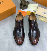 LV men's Varenne Richelieu Men's Derby Shoes Daily Stuff
