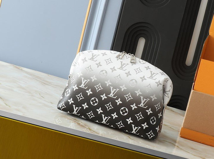 Cosmetic Pouch Monogram Canvas Bag Daily Stuff